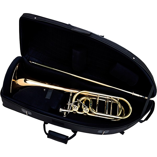 S.E. SHIRES TBQ36R Q-Series Professional Bass Trombone Lacquer Gold Brass Bell