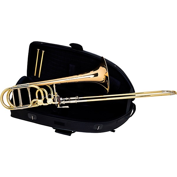 S.E. SHIRES TBQ36R Q-Series Professional Bass Trombone Lacquer Gold Brass Bell