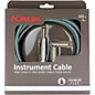 Kirlin Premium Plus Straight to Right Angle Instrument Cable, Olive Green Woven Jacket 10 ft.
