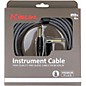 Kirlin Premium Plus Straight to Right Angle Instrument Cable, Carbon Gray Woven Jacket 20 ft.
