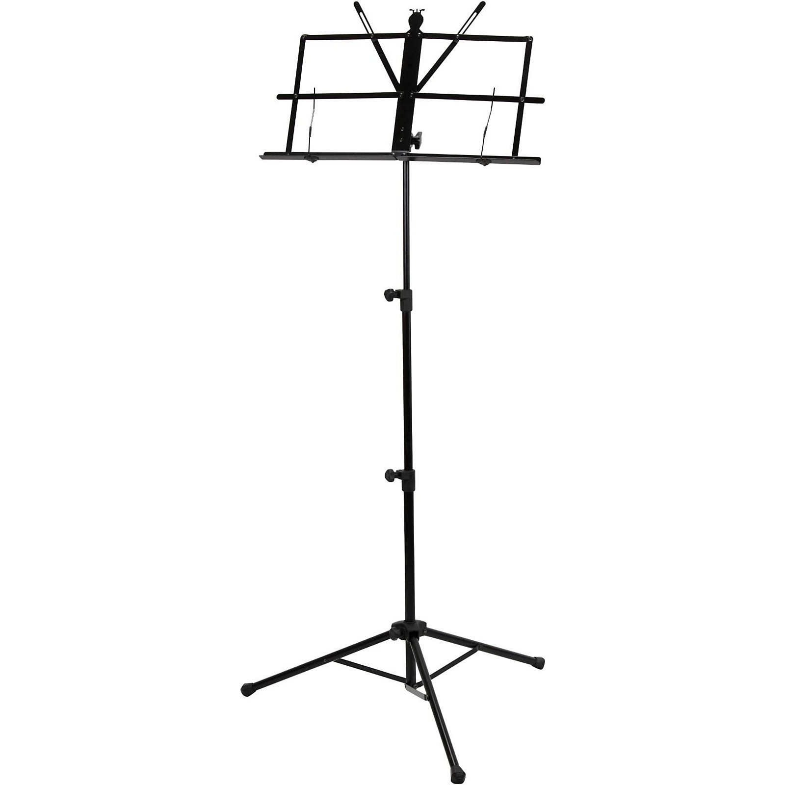 Strukture Deluxe Folding Music Stand Assorted Colors Black Guitar