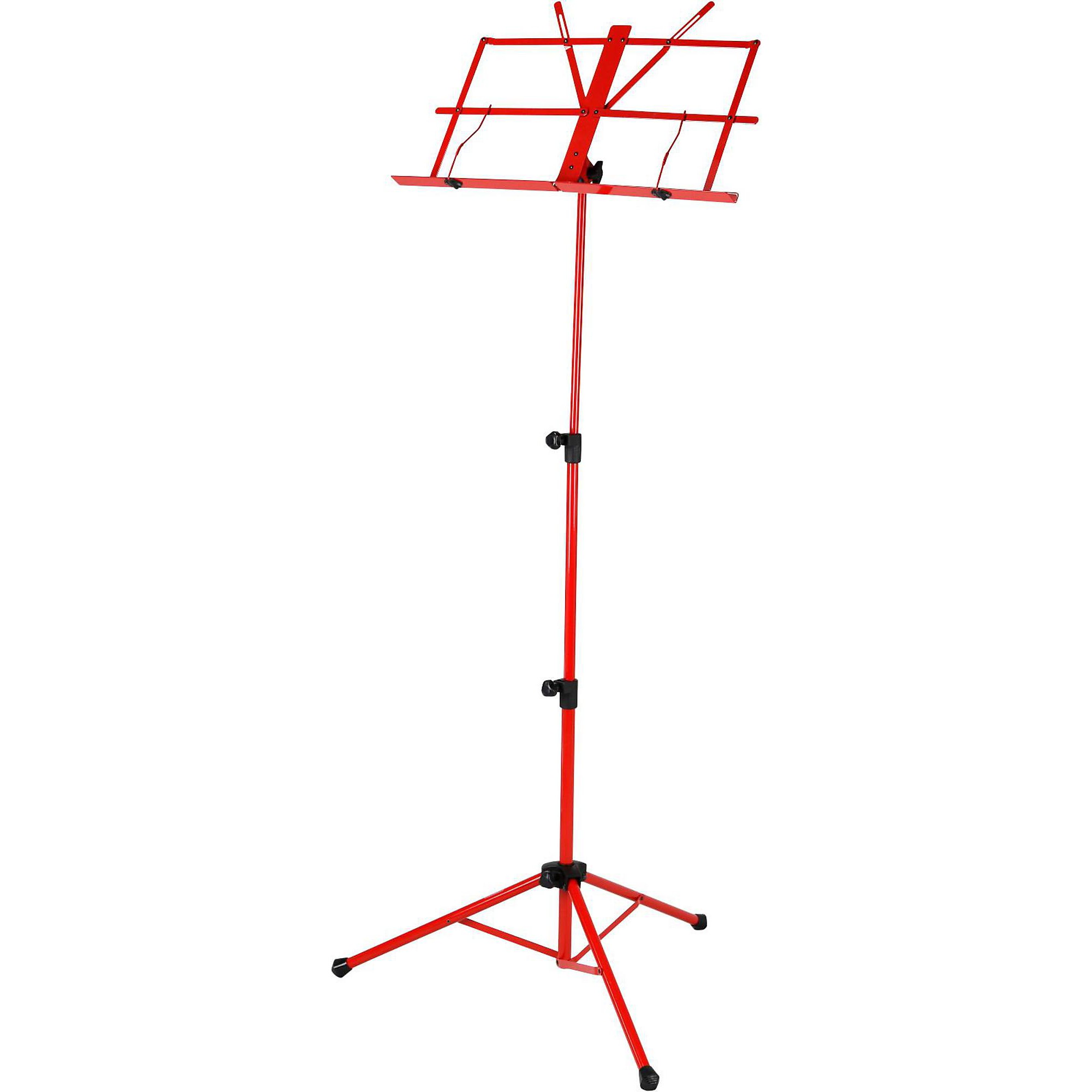 Red On-Stage SM7122RB Compact Folding Sheet Music Stand with Bag