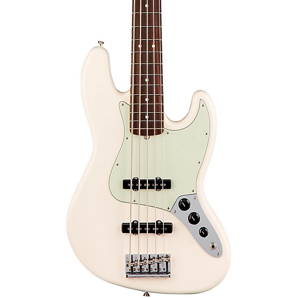 Fender American Professional Jazz Bass V Rosewood Fingerboard Olympic White