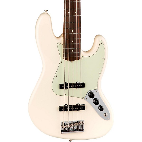 Fender American Professional Jazz Bass V Rosewood Fingerboard Olympic White