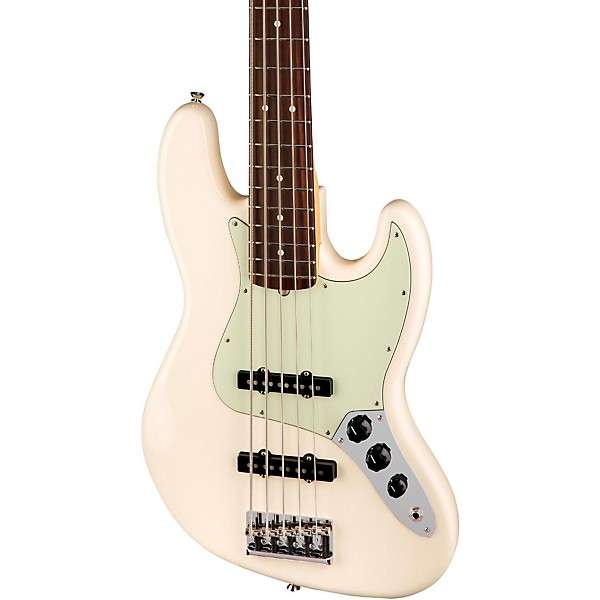 Fender American Professional Jazz Bass V Rosewood Fingerboard Olympic White