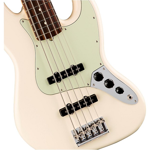 Fender American Professional Jazz Bass V Rosewood Fingerboard Olympic White