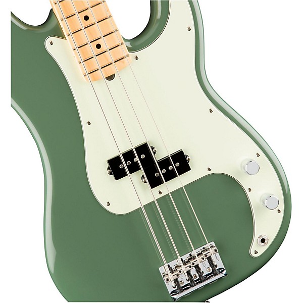 Open Box Fender American Professional Precision Bass Maple Fingerboard Level 2 Antique Olive 888366039731