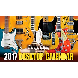 Hal Leonard 2017 Vintage Guitar Magazine Desktop Calendar