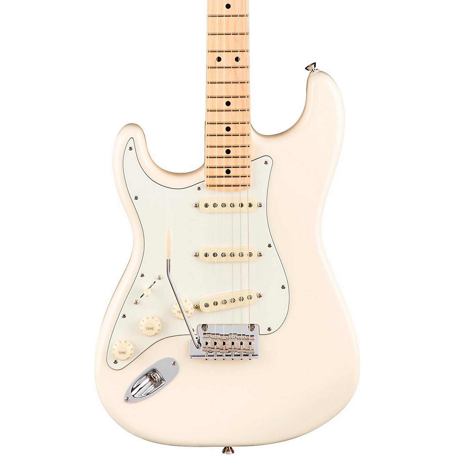 Clearance Fender American Professional Stratocaster Left-Handed Maple  Fingerboard Electric Guitar Olympic White