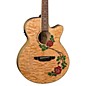 Open Box Luna Flora Rose Acoustic-Electric Guitar Level 2 Gloss Natural 190839184870 thumbnail