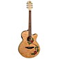 Open Box Luna Flora Rose Acoustic-Electric Guitar Level 2 Gloss Natural 190839184870