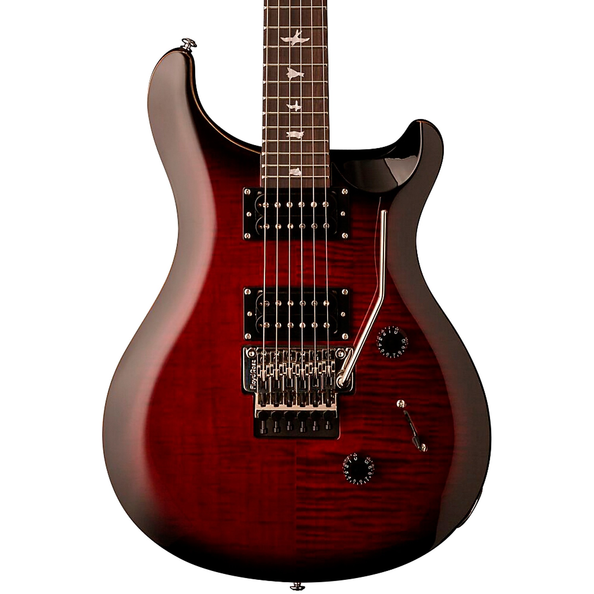 PRS SE Floyd Custom 24 Electric Guitar Fire Red Burst | Guitar Center