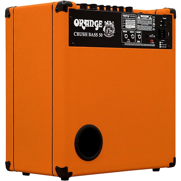 Open Box Orange Amplifiers Crush Bass 50 50W 1x12 Bass Combo Amplifier Level 1 Orange