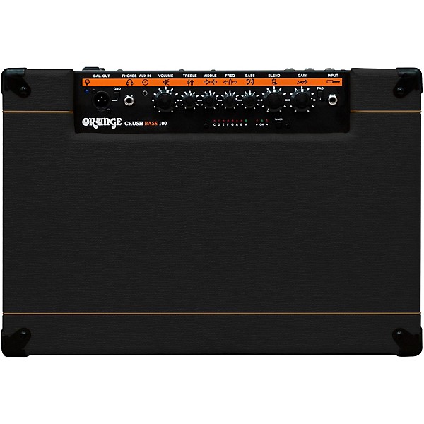 Orange Amplifiers Crush Bass 100 100W 1x15 Bass Combo Amplifier Black