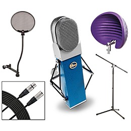 Blue Blueberry HALO Vocal Shield Stand 2 Pack Pop Filter and Cable Kit