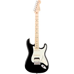 Open Box Fender American Professional Stratocaster HSS Shawbucker Maple Fingerboard Electric Guitar Level 2 Black 194744420696
