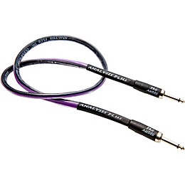 Analysis Plus Clear Oval Speaker Cable with 1/4" Straight to Straight 4 ft.