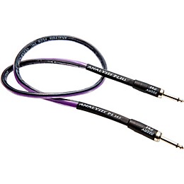 Analysis Plus Clear Oval Speaker Cable with 1/4" Straight to Straight 2 ft.