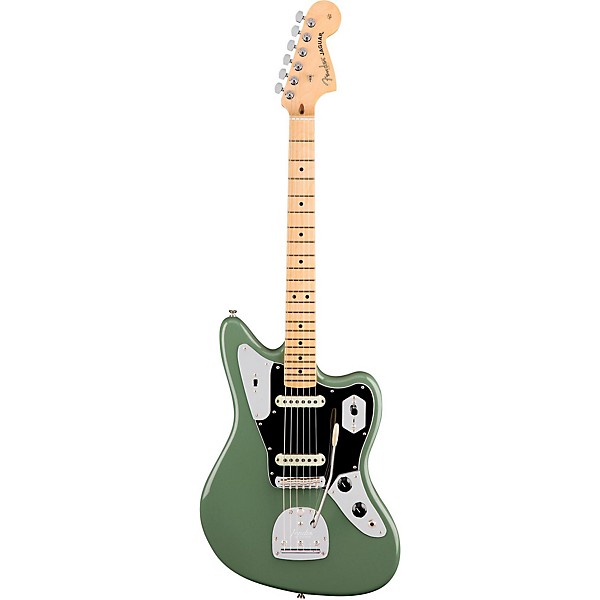 Fender American Professional Jaguar Maple Fingerboard Electric Guitar Antique Olive