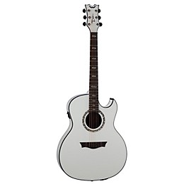 Open Box Dean Exhibition Ultra Acoustic-Electric Guitar with USB Level 1 Classic White
