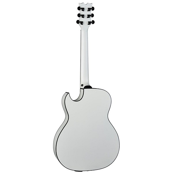 Open Box Dean Exhibition Ultra Acoustic-Electric Guitar with USB Level 2 Classic White 190839479440