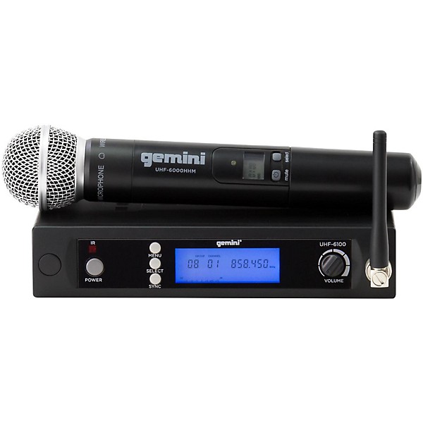 Open Box Gemini UHF-6100M Single Handheld Wireless System Level 1