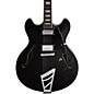 D'Angelico Premier Series DC Semi-Hollowbody Electric Guitar with Stairstep Tailpiece Black thumbnail