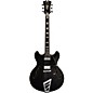 D'Angelico Premier Series DC Semi-Hollowbody Electric Guitar with Stairstep Tailpiece Black
