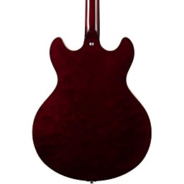 Open Box D'Angelico Premier Series DC Semi-Hollowbody Electric Guitar with Stairstep Tailpiece Level 1 Transparent Wine