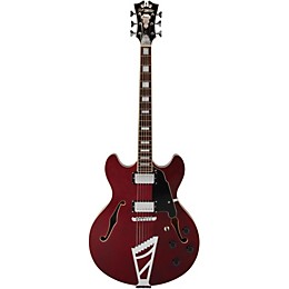 Open Box D'Angelico Premier Series DC Semi-Hollowbody Electric Guitar with Stairstep Tailpiece Level 1 Transparent Wine