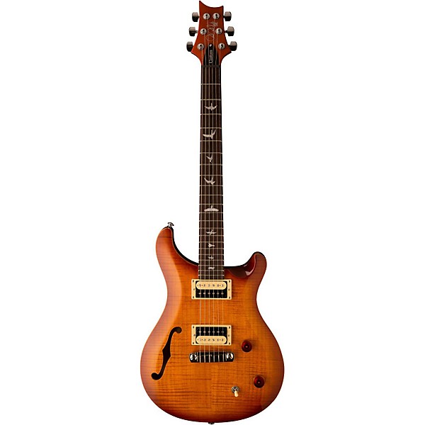 Open Box PRS 2017 SE Custom 22 Semi-Hollow Electric Guitar Level 1 Vintage Sunburst