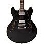 D'Angelico Premier Series DC with Stop Tail Piece Hollowbody Electric Guitar Black thumbnail