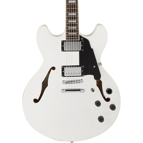 Open Box D'Angelico Premier Series DC with Stop Tail Piece Hollowbody Electric Guitar Level 2 White 190839466372