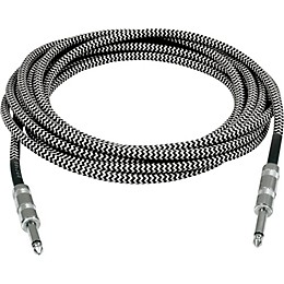 Musician's Gear Standard Instrument Cable Tweed-20 ft.-Black and Silver (2 Pack)