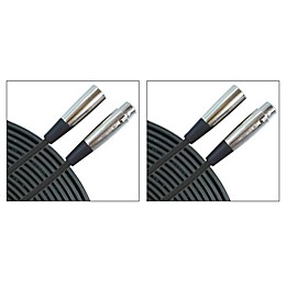 Musician's Gear Standard Microphone Cable-20 ft.-Black (2 Pack)