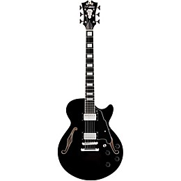 Open Box D'Angelico Premier Series SS Semi-Hollowbody Electric Guitar with Center Block and Stopbar Tailpiece Level 2 Black 190839755551