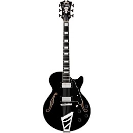 Open Box D'Angelico Premier Series SS Semi-Hollowbody Electric Guitar with Stairstep Tailpiece Level 2 Black 190839696441