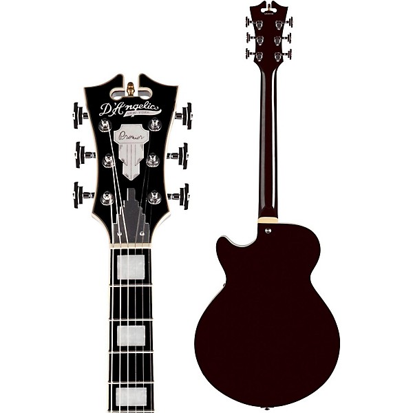 Open Box D'Angelico Premier Series SS Semi-Hollowbody Electric Guitar with Stairstep Tailpiece Level 2 Transparent Wine 19...