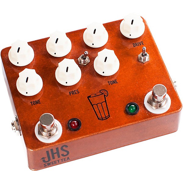 Open Box JHS Pedals Sweet Tea 2 in 1 Dual Overdrive Guitar Effects Pedal Level 2 Regular 190839152121