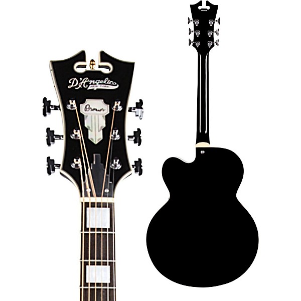Open Box D'Angelico Premier Series EXL-1 Hollowbody Electric Guitar with Stairstep Tailpiece Level 2 Black 190839667755