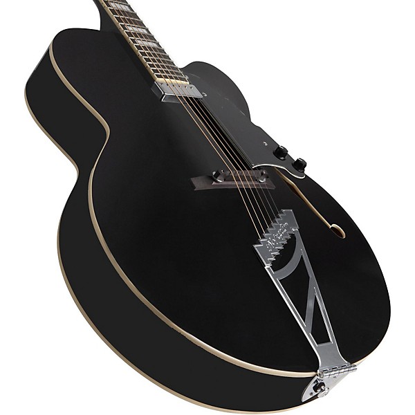 Open Box D'Angelico Premier Series EXL-1 Hollowbody Electric Guitar with Stairstep Tailpiece Level 2 Black 190839724854