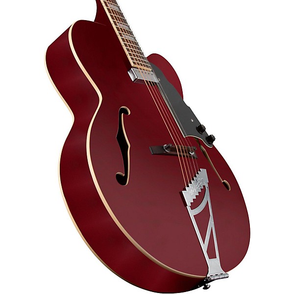 Open Box D'Angelico Premier Series EXL-1 Hollowbody Electric Guitar with Stairstep Tailpiece Level 2 Transparent Wine 1908...