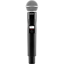 Shure QLX... Shure QLXD2/SM58 Wireless Handheld Microphone Transmitter With Interchangeable SM58 Microphone Capsule Band J50A