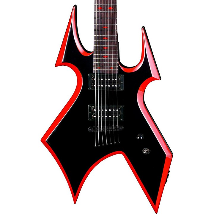 Open Box B.C. Rich Warbeast 7 String Electric Guitar Black Devil