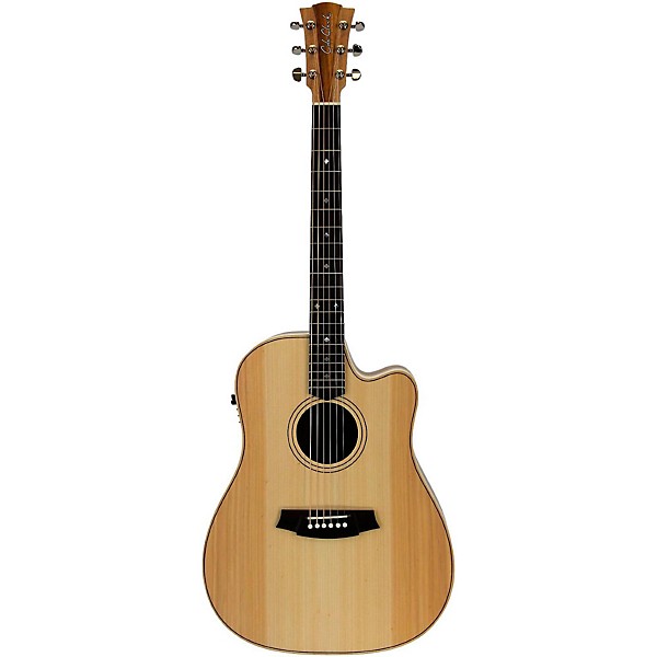 Cole Clark Fat Lady 2 Series Bunya/Blackwood Dreadnought Acoustic-Electric Guitar Natural