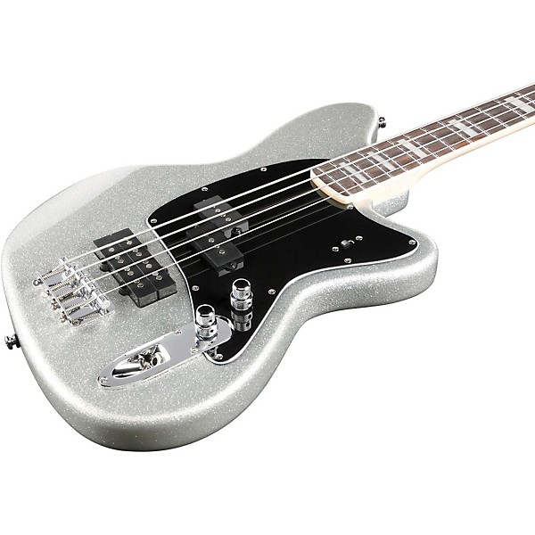 Open Box Ibanez Talman Bass TMB310 4-String Electric Bass Guitar Level 1 Silver Sparkle