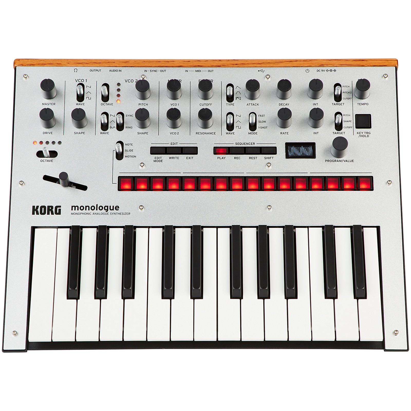 KORG monologue Monophonic Analog Synthesizer Silver | Guitar Center