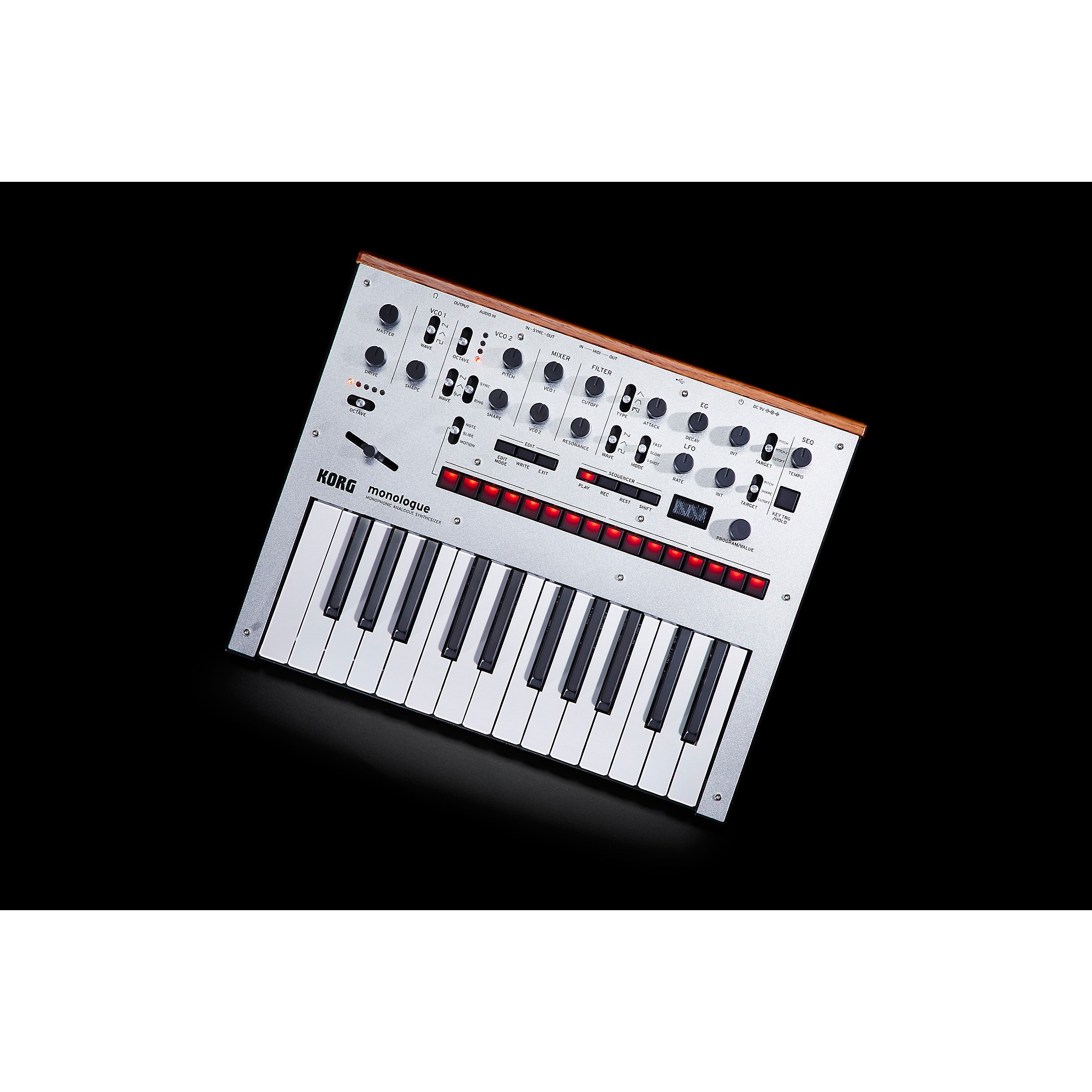 KORG monologue Monophonic Analog Synthesizer Silver | Guitar Center