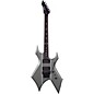 Open Box B.C. Rich Warlock with Double Locking Tremolo Electric Guitar Level 2 Satin Barbed Wire Gun Metal 190839093028