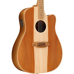 Cole Clark Fat Lady 2 Series Australian Eco Redwood/Blackwood Dreadnought Acoustic-Electric Guitar Natural